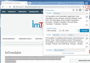 Chrome-ImTranslator-Translate-from-toolbar | ImTranslator | ImTranslator