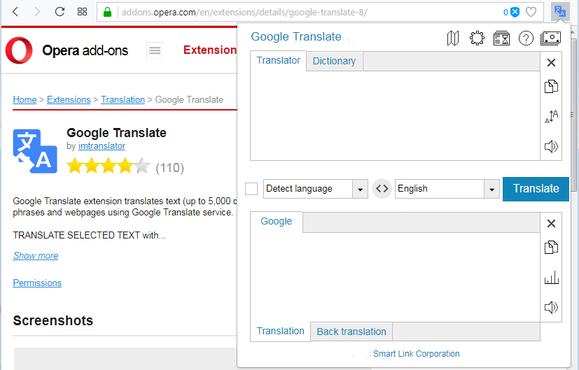 download google translate for opera