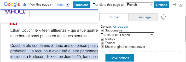 Chrome-Webpage-Toolbar-Languages